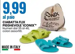 Eurospin Ciabatta flix pieghevole 'iconix' offerta