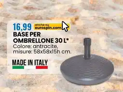 Eurospin Base per ombrellone offerta