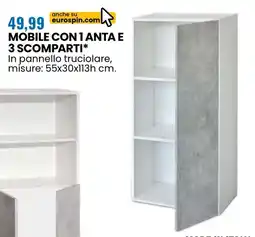 Eurospin Mobile con 1 anta e 3 scomparti offerta