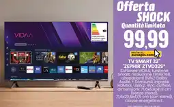 Eurospin TV SMART 32" 'ZEPHIR' ZTVD32S offerta