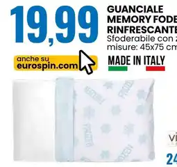 Eurospin Vicino ate guanciale memory fodera rinfrescante offerta
