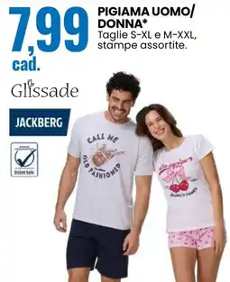 Eurospin Jackberg pigiama uomo/ donna offerta