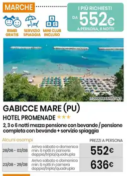 Eurospin Gabicce mare (pu) hotel promenade offerta