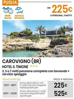 Eurospin Carovigno (br) hotel il timone offerta