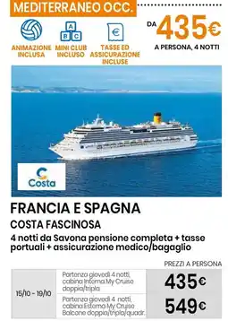 Eurospin Francia e spagna costa fascinosa offerta