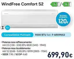 Unieuro SAMSUNG WindFree Comfort S2 offerta