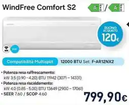 Unieuro SAMSUNG WindFree Comfort S2 offerta