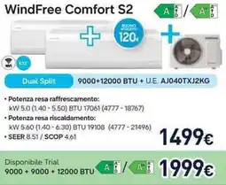 Unieuro SAMSUNG WindFree Comfort S2 offerta