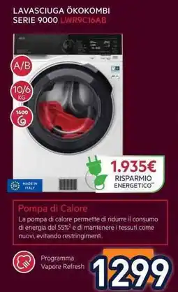 Unieuro AEG LAVASCIUGA ÖKOKOMBI SERIE 9000 LWR9C16AB offerta
