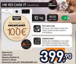 Unieuro Hotpoint ariston HB 103 care it lavatrice offerta
