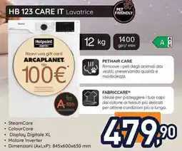 Unieuro Hotpoint ariston HB 123 care it lavatrice offerta