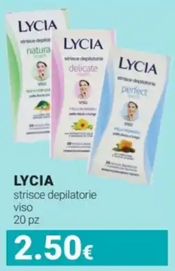 Tigotà LYCIA strisce depilatorie viso 20 pz offerta