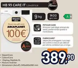 Unieuro Hotpoint ariston HB 93 care it lavatrice offerta