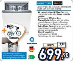 Unieuro BOSCH SMH4ECX27E SERIE 4 offerta