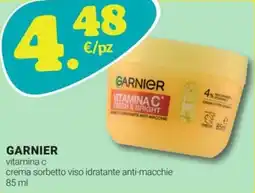 Tigotà GARNIER vitamina c crema sorbetto viso idratante anti-macchie offerta
