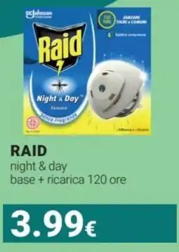 Tigotà RAID night & day base + ricarica 120 ore offerta
