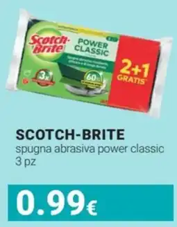 Tigotà SCOTCH-BRITE spugna abrasiva power classic offerta