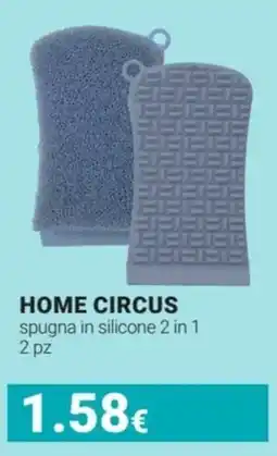 Tigotà HOME CIRCUS spugna in silicone 2 in 1 offerta