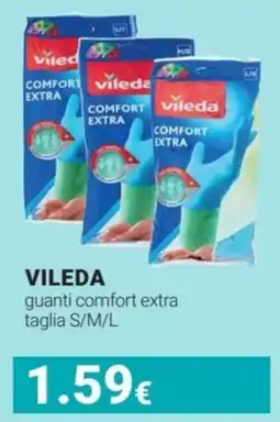 Tigotà VILEDA guanti comfort extra taglia S/M/L offerta