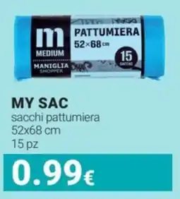 Tigotà MY SAC sacchi pattumiera 52x68 cm offerta