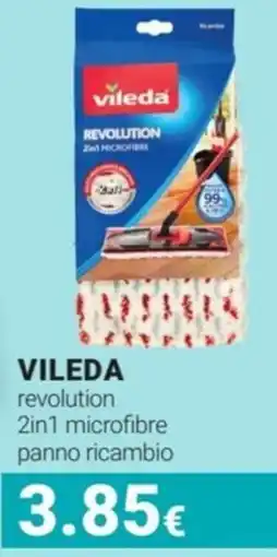 Tigotà VILEDA revolution 2in1 microfibre panno ricambio offerta