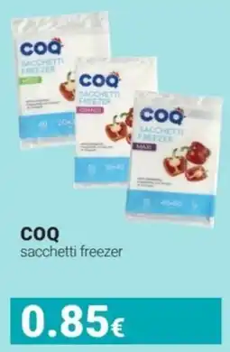 Tigotà COQ sacchetti freezer offerta