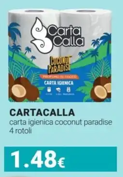Tigotà CARTACALLA carta igienica coconut paradise 4 rotoli offerta