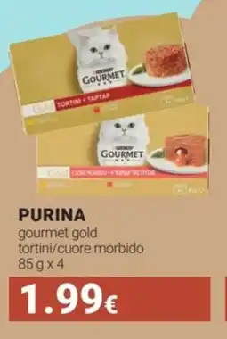 Tigotà PURINA gourmet gold tortini/cuore morbido offerta