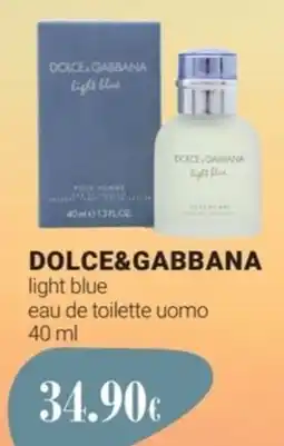 Tigotà DOLCE&GABBANA light blue eau de toilette uomo offerta