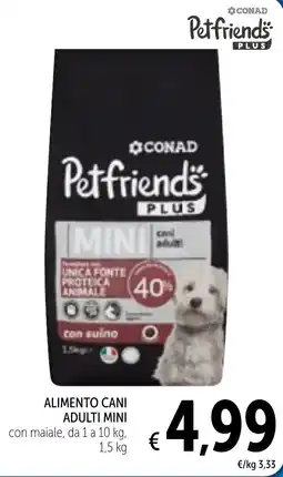 Spazio Conad Alimento cani adulti mini CONAD offerta