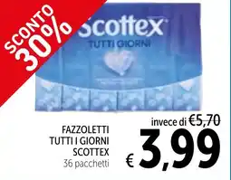 Spazio Conad Fazzoletti tutti i giorni SCOTTEX offerta