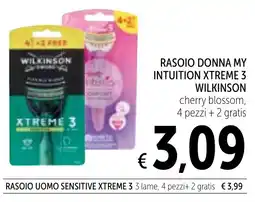 Spazio Conad Rasoio donna my intuition xtreme 3 WILKINSON offerta