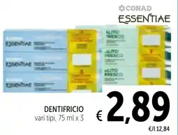 Spazio Conad Dentifricio CONAD offerta