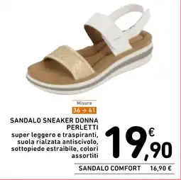 Spazio Conad Sandalo sneaker donna perletti offerta