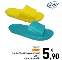 Spazio Conad Ciabatta uomo o donna GRIFF offerta