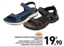 Spazio Conad Sandalo sport uomo o donna perletti offerta
