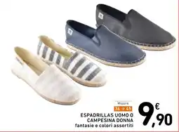 Spazio Conad Espadrillas uomo o campesina donna offerta
