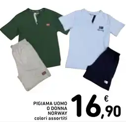 Spazio Conad Pigiama uomo o donna norway offerta