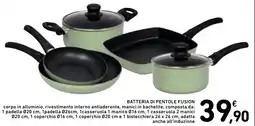 Spazio Conad Batteria di pentole fusion offerta