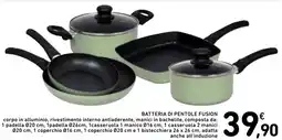 Spazio Conad Batteria di pentole fusion offerta