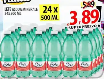 Il Genio Supermercato LETE ACQUA MINERALE offerta