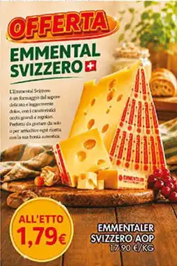 èccoMI Emmentaler svizzero aop offerta