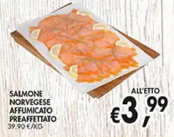 èccoMI Salmone norvegese affumicato preaffettato offerta