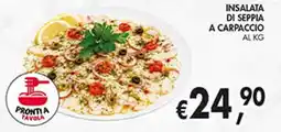 èccoMI Insalata di seppla a carpaccio offerta