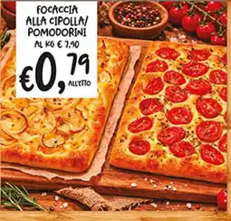 èccoMI Focaccia alla cipolla/ pomodorini offerta
