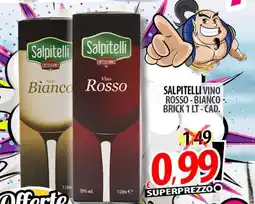 Il Genio Supermercato Salpitelli vino rosso-bianco - brick offerta