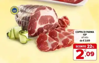 Iperal Coppa di parma igp offerta