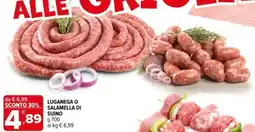 Iperal Luganega o salamella di suino offerta