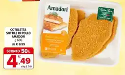 Iperal Cotoletta sottile di pollo AMADORI offerta