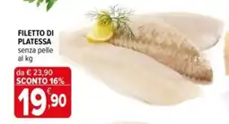Iperal Filetto di platessa senza pelle offerta